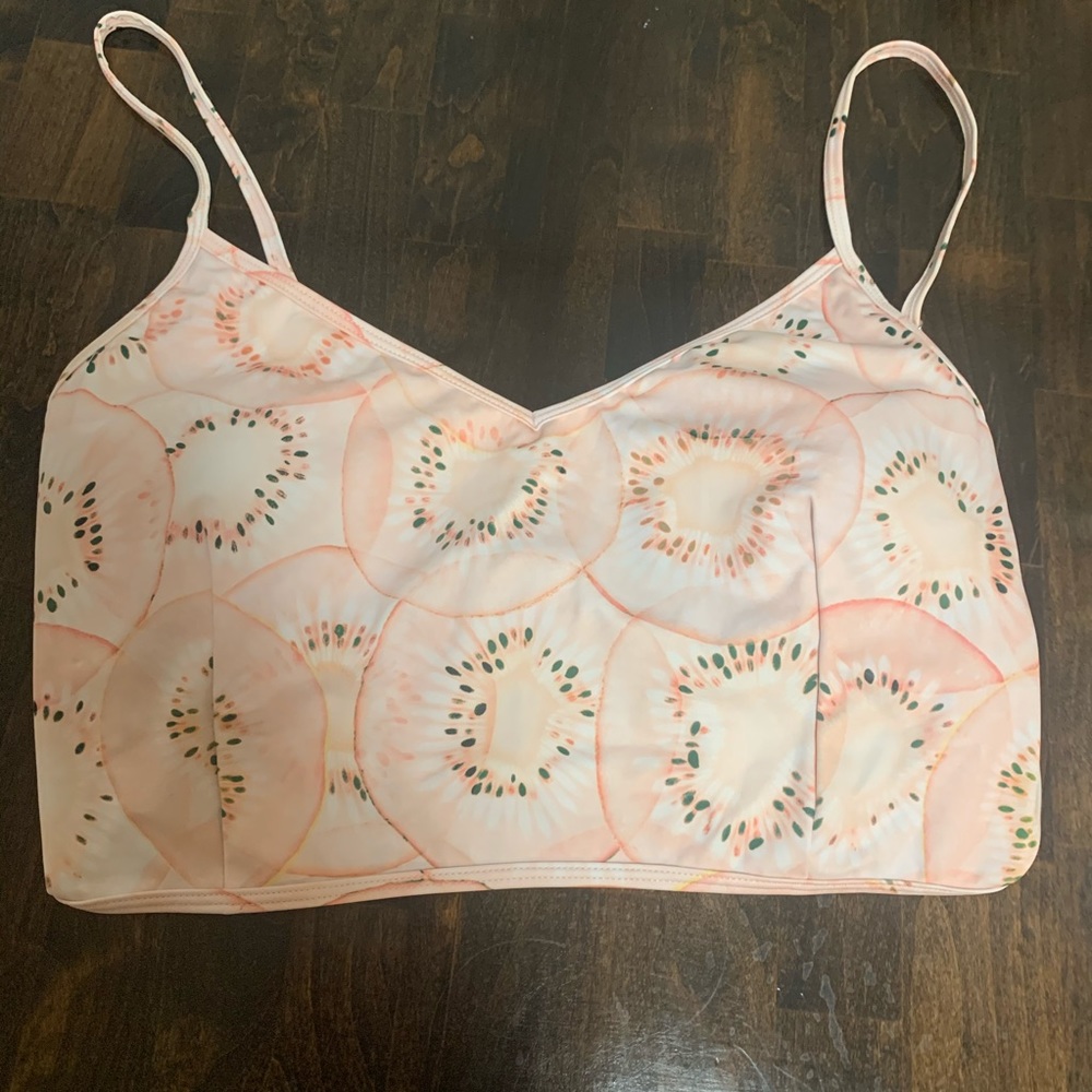 NWT - Kortni Jean V’D Crop Top - Pink Kiwi